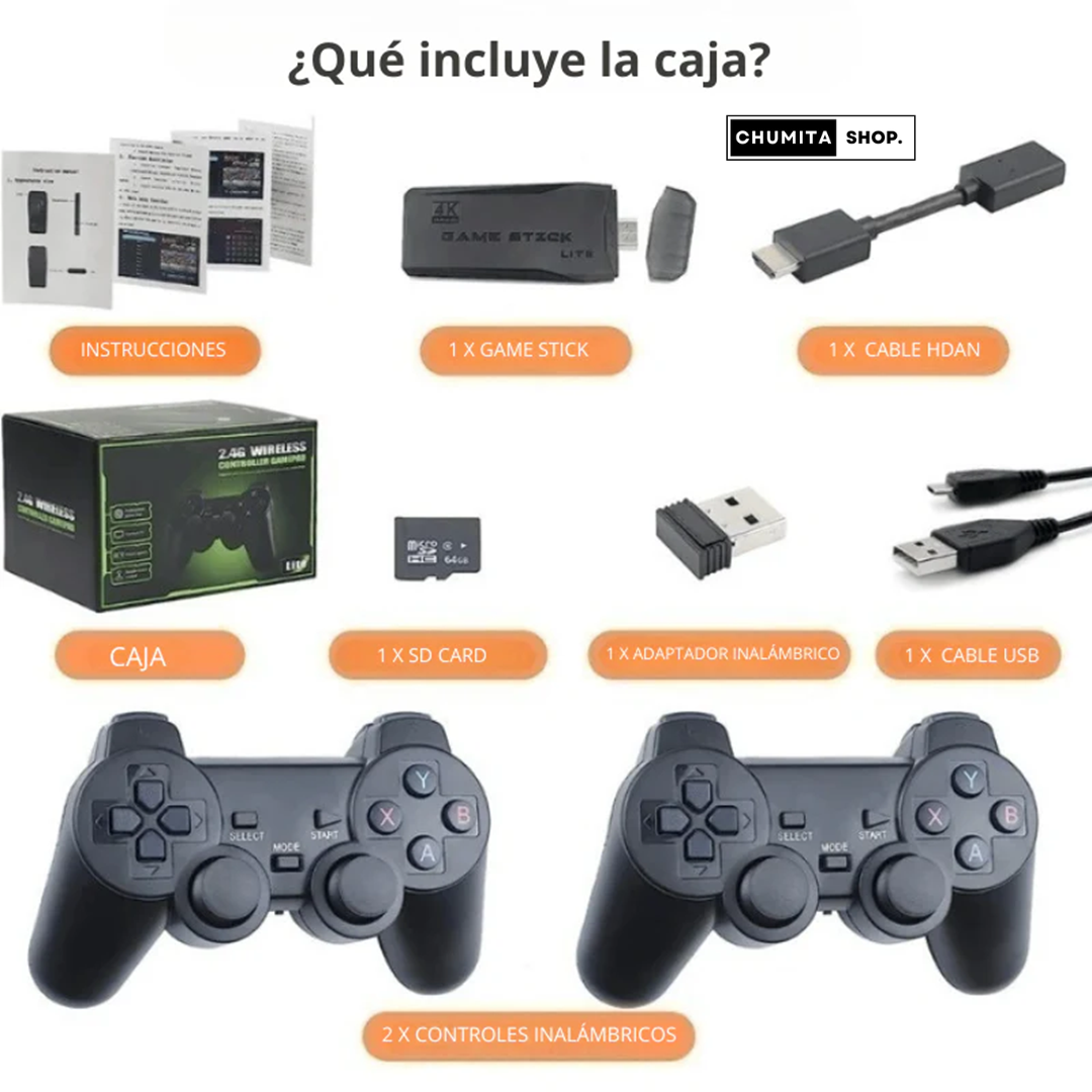 GameVault™ 64 GB (Consola de juegos inalámbrica)-Chumita Shop.