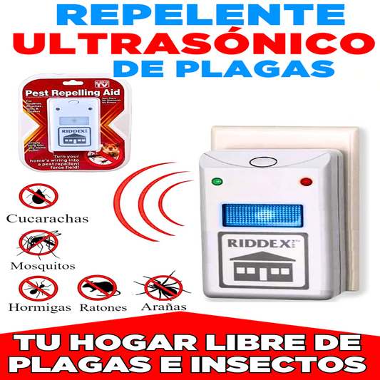 Riddex™ Repelente Ultrasónico Plagas-Chumita Shop. ⭐⭐⭐⭐⭐